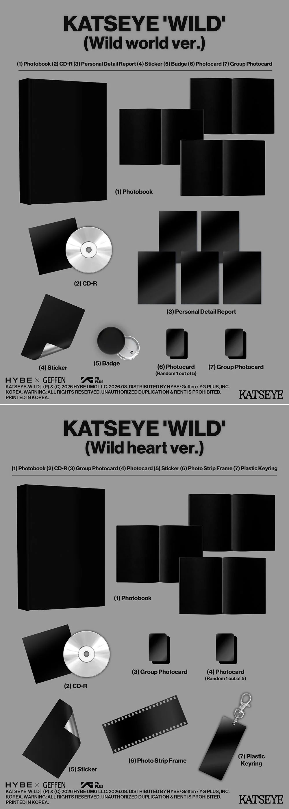 [PREORDER] KATSEYE - WILD 3RD EP Album Standard (Random)