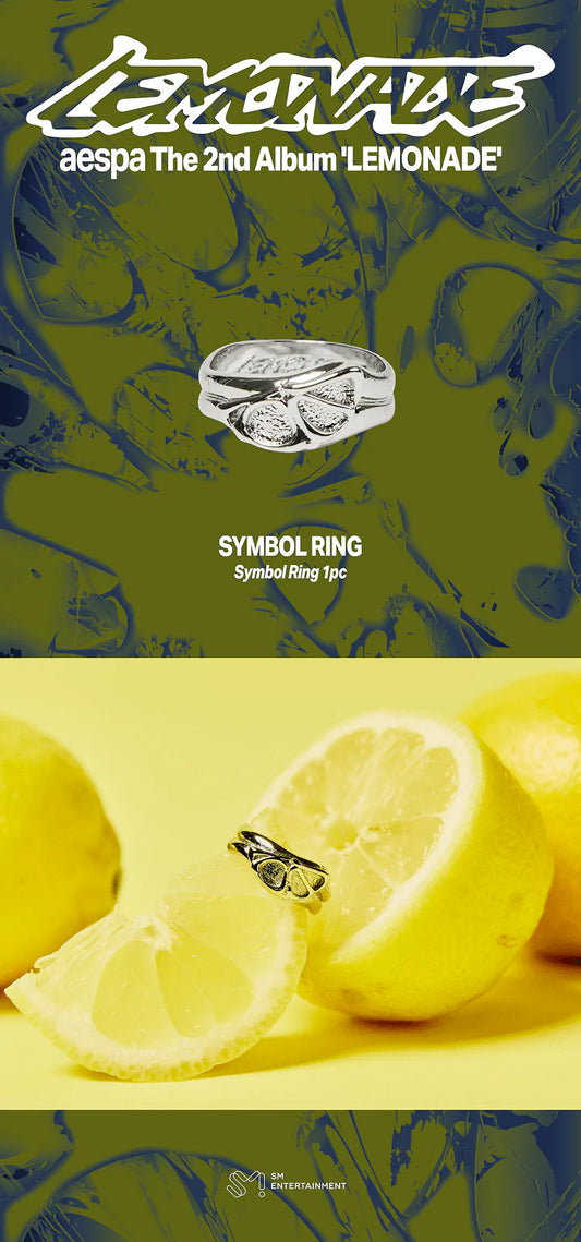[PREORDER] [SHIPS IN SEPT-NOV] AESPA - [AESPA WEEK MAKE IT LEMONADE OFFICIAL MD] SYMBOL RING (Size Choice)