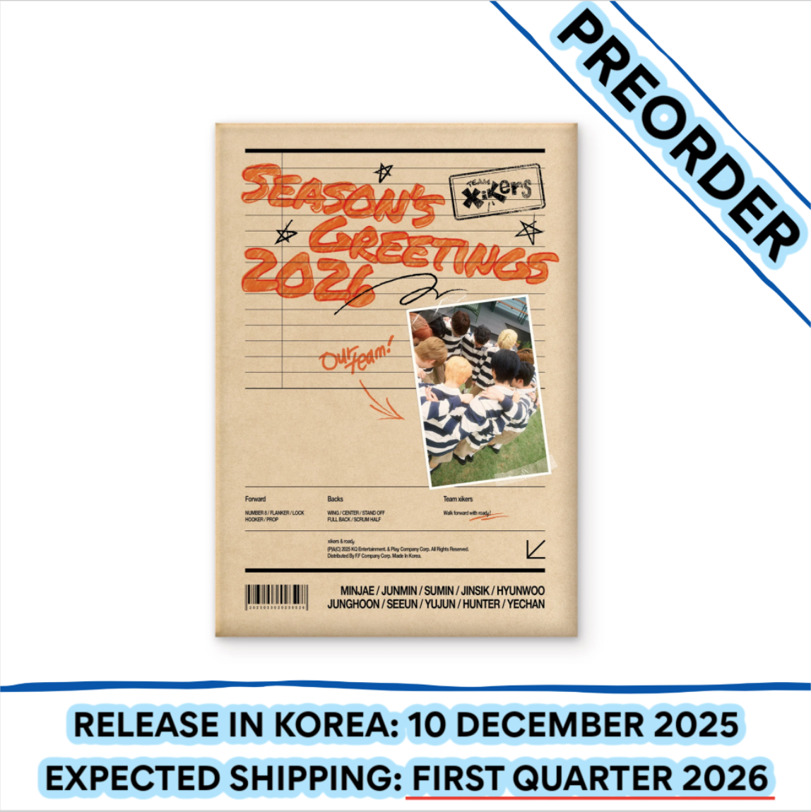 [PREORDER] xikers 2026 Season's Greetings (Yes24 POB)