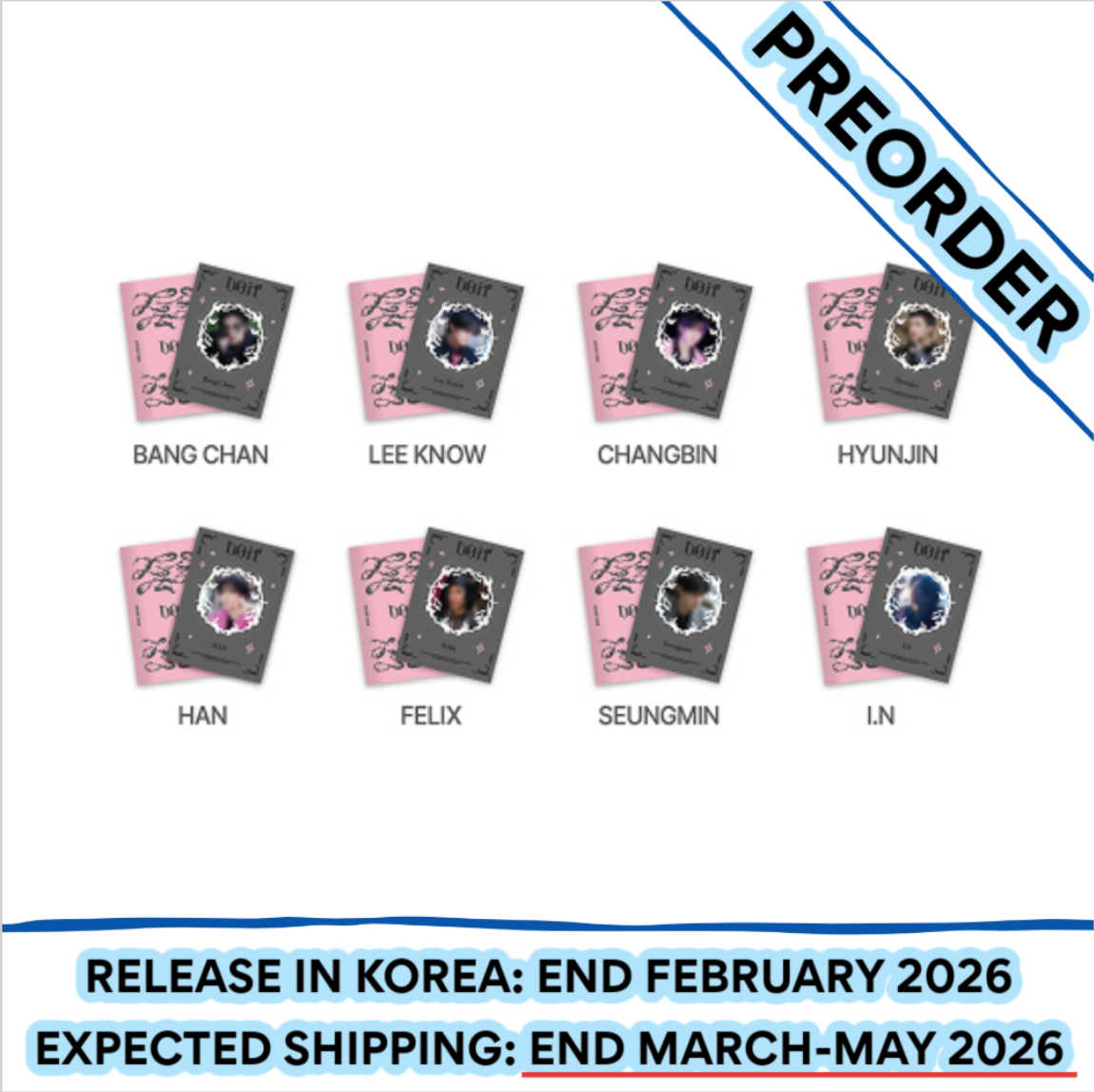 [PREORDER] Stray Kids [DO IT POP-UP STORE] Mini Sticker Book (Member Choice)