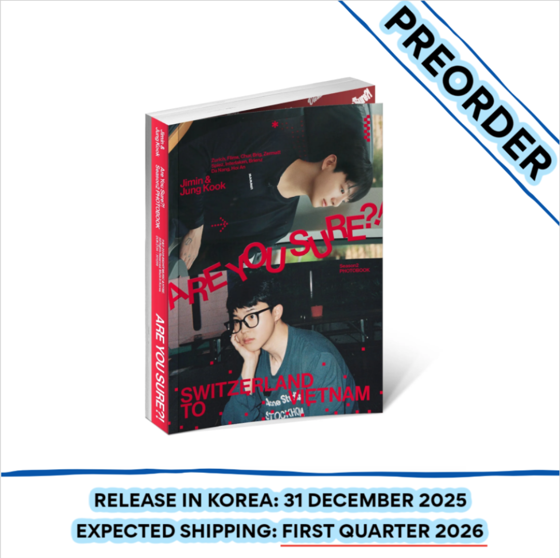 Jimin x Jung Kook - [ARE YOU SURE?! SEASON2] PHOTOBOOK + Weverse Gift