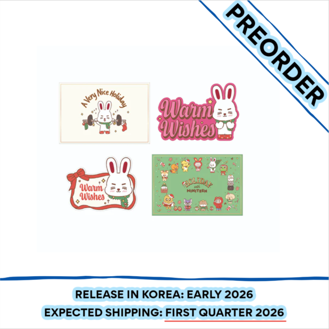 [PREORDER] SEVENTEEN - HOLIDAY WITH MINITEEN MD Post Card Set