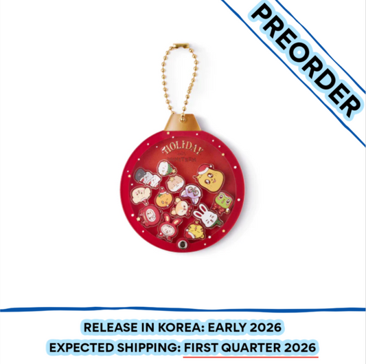 [PREORDER] SEVENTEEN - HOLIDAY WITH MINITEEN MD Acrylic Shaker Keyring Red