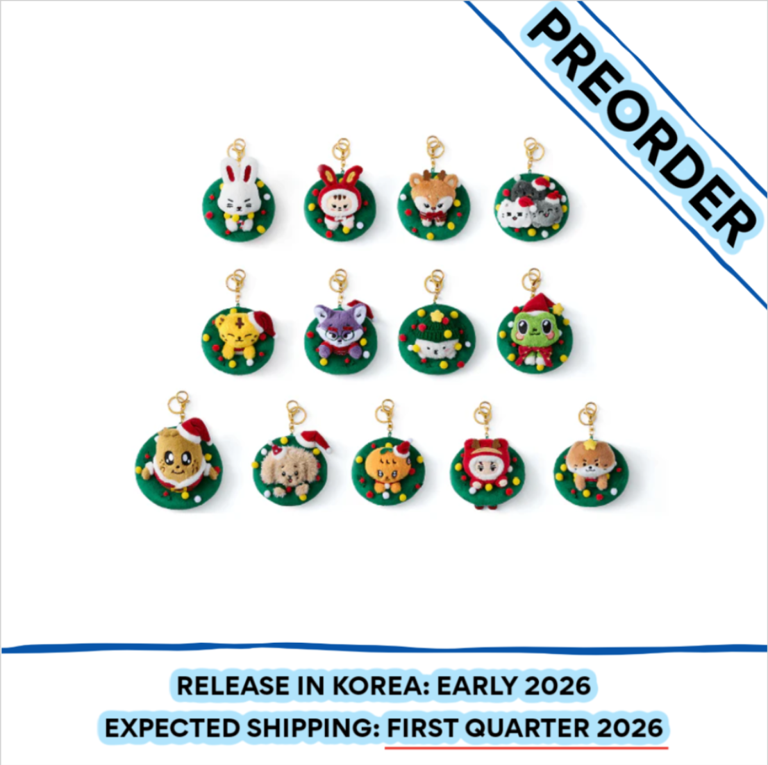 [PREORDER] SEVENTEEN - HOLIDAY WITH MINITEEN MD Ornament Keyring