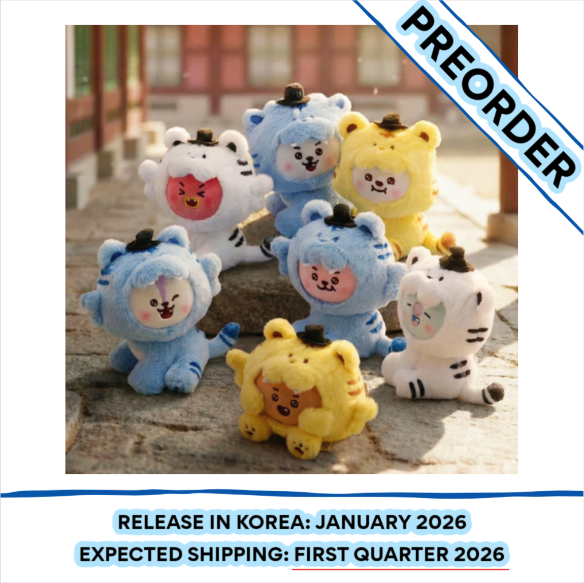 [PREORDER] BT21 - K-HORANG PLUSH DOLL (Member Choice)