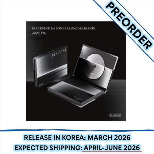 [PREORDER] BLACKPINK - DEADLINE 3RD MINI ALBUM GRAY Ver. (POB Choice)