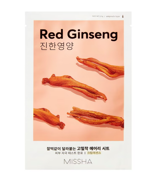 Missha – Airy Fit Sheet Mask – Red Ginseng, 19g
