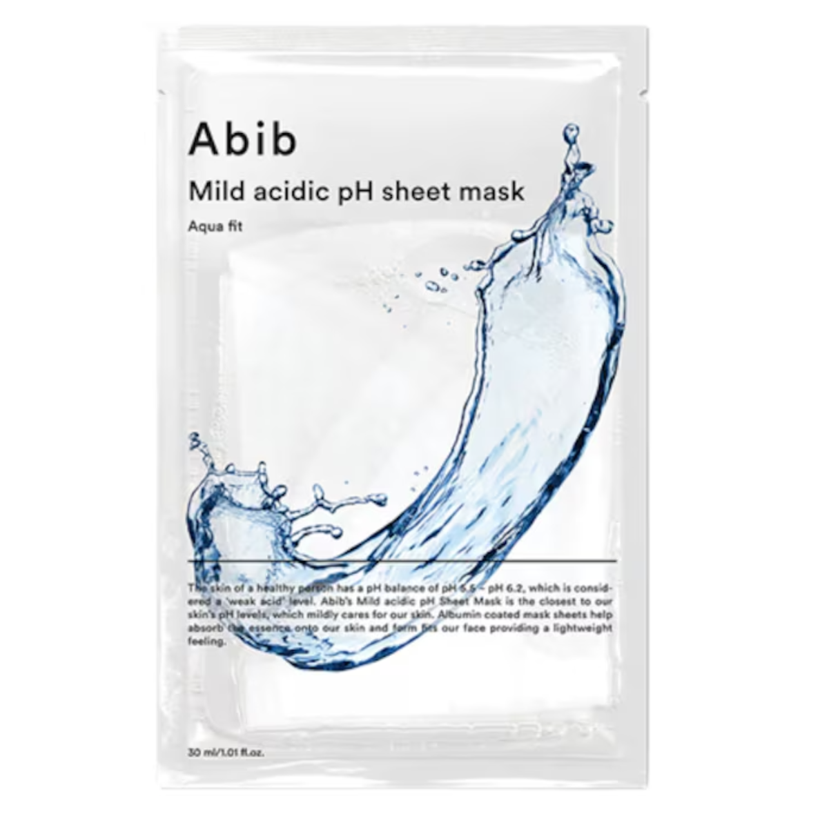 ABIB – Mild Acidic Ph Aqua Fit Sheet Mask, 30ml
