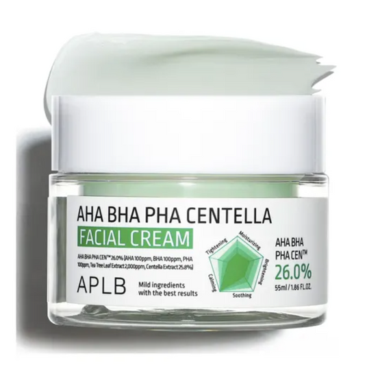 APLB – AHA BHA PHA Centella Facial Cream, 55ml