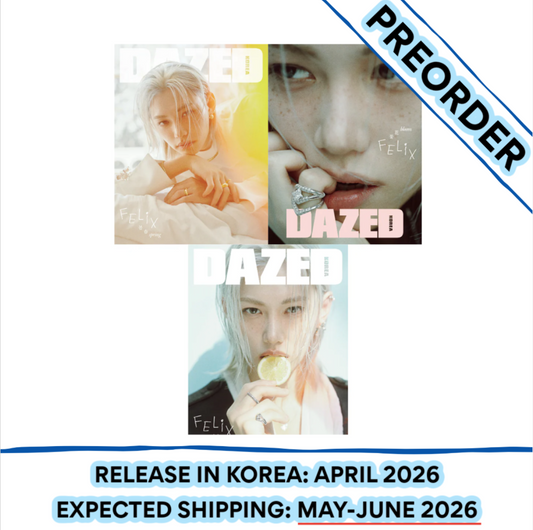 [PREORDER] Stray Kids FELIX - DAZED & CONFUSED Magazine 2026 April Issue - Set of 3 Covers