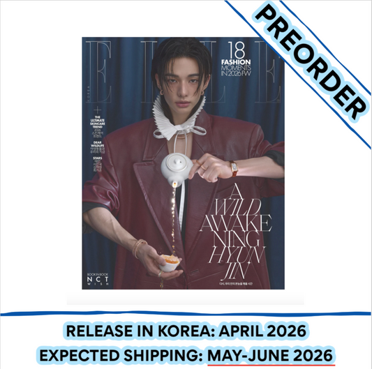 [PREORDER] Stray Kids HYUNJIN - ELLE Magazine 2026 April Issue - Cover H (Book-in-Book Cover: NCT WISH JAEHEE)
