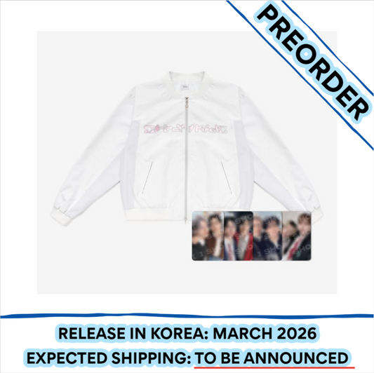 [PREORDER] Stray Kids 6TH FANMEETING OFFICIAL MD [STAY in Our Little House] - BOMBER JACKET (One Size)
