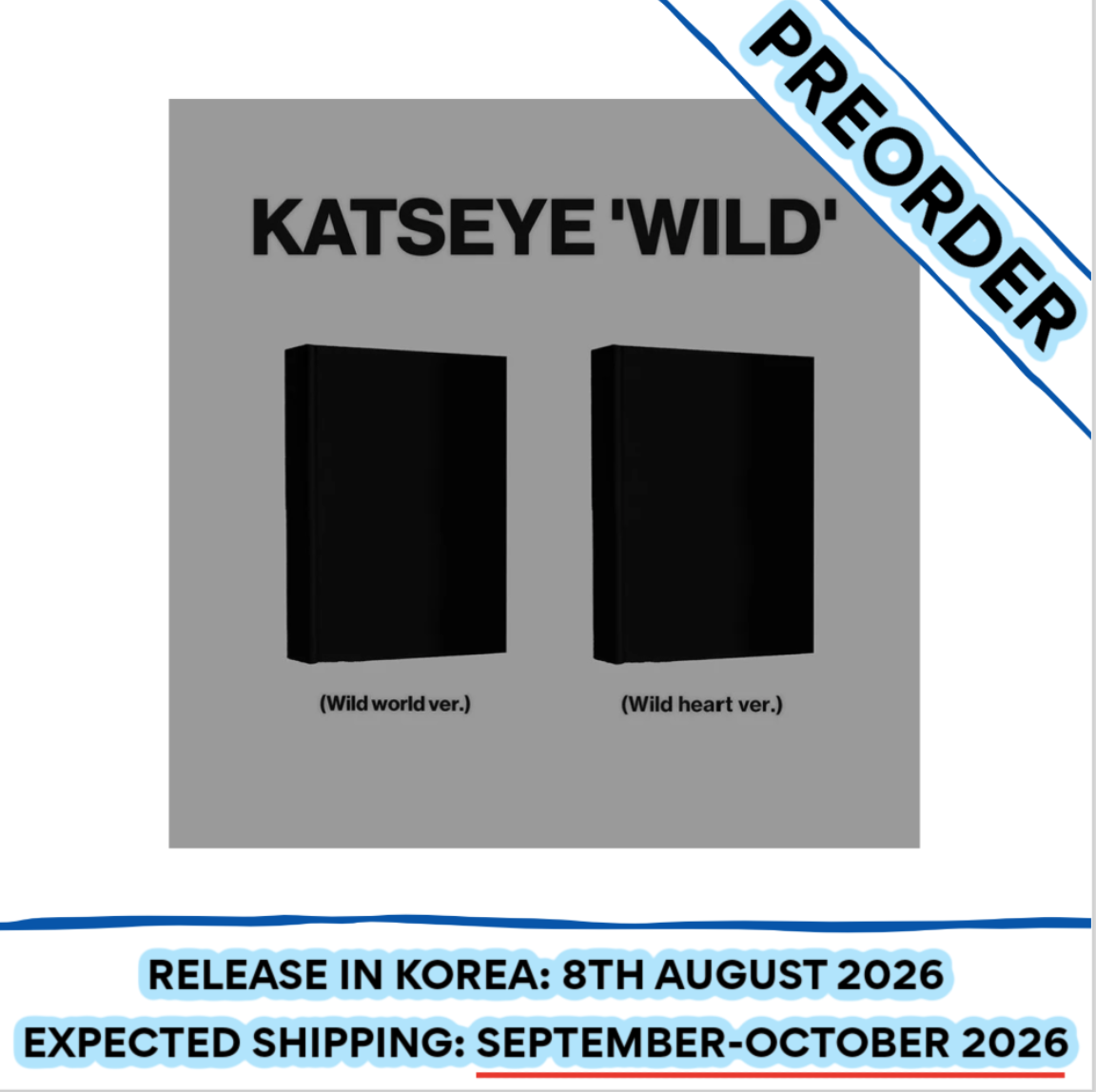 [PREORDER] KATSEYE - WILD 3RD EP Album Standard (Random)