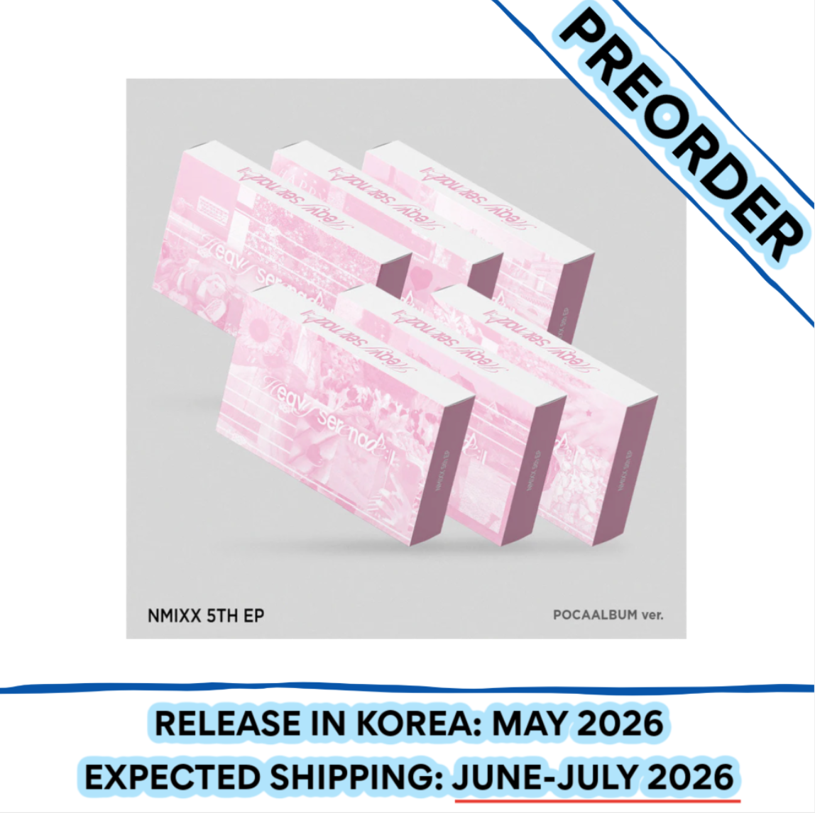 [PREORDER] NMIXX - HEAVY SERENADE 5TH EP ALBUM PLATFORM ALBUM (POCAALBUM) Ver. (Random)