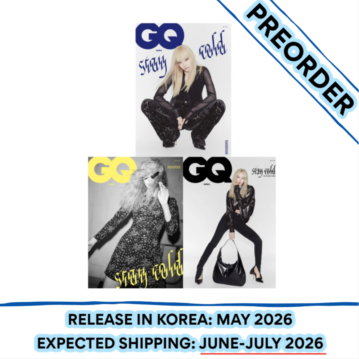 [PREORDER] AESPA NINGNING - GQ KOREA MAGAZINE 2026 MAY COVER SET