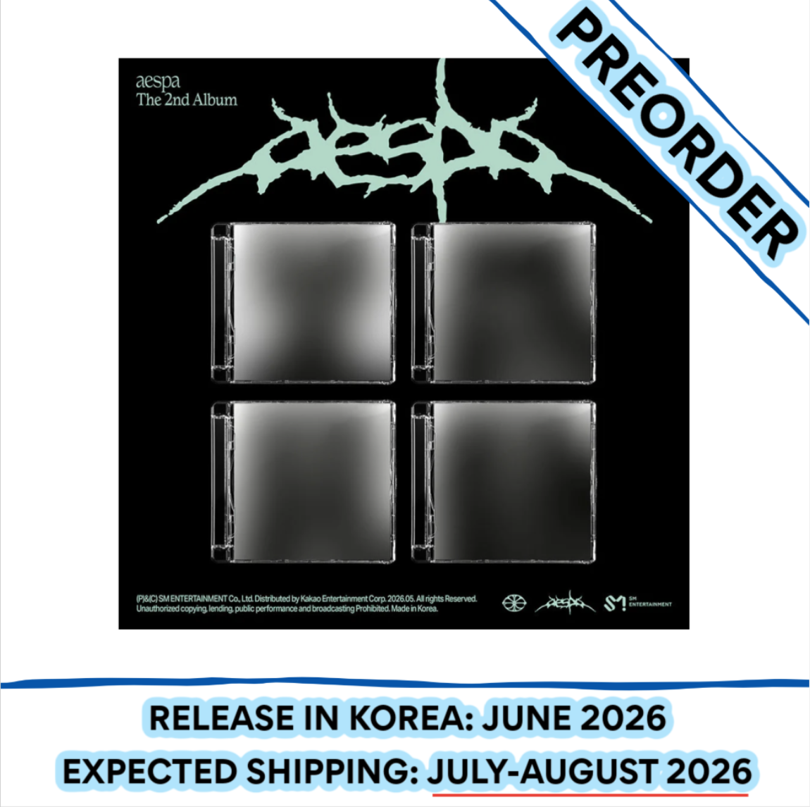 [PREORDER]  AESPA - LEMONADE 2nd Album MUTANT Ver. RANDOM