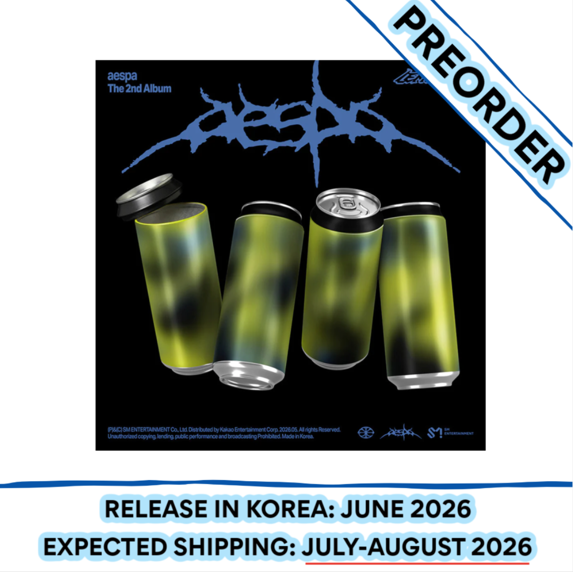 [PREORDER] AESPA - LEMONADE 2nd Album CAN Ver. RANDOM
