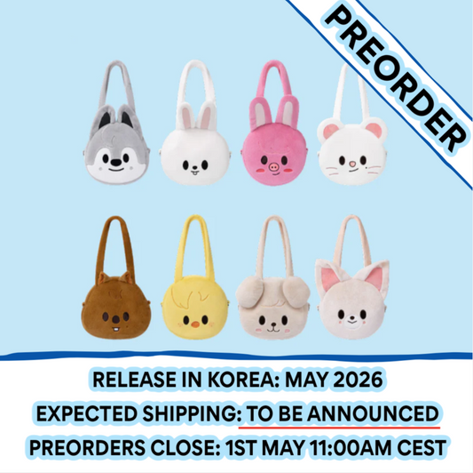 [PREORDER] Stray Kids - [SKZOO EVERYWHERE ALL AROUND THE WORLD POP-UP STORE IN SEOUL OFFICIAL OFFLINE MD] SKZOO FACE SHOULDER BAG (Member Choice)