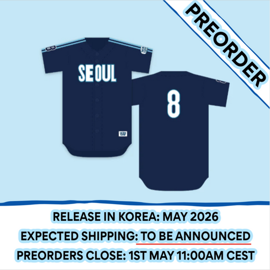 [PREORDER] Stray Kids - [SKZOO EVERYWHERE ALL AROUND THE WORLD POP-UP STORE IN SEOUL OFFICIAL OFFLINE MD] BASEBALL JERSEY SEOUL Ver.