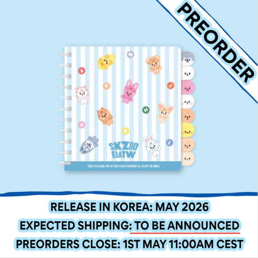 [PREORDER] Stray Kids - [SKZOO EVERYWHERE ALL AROUND THE WORLD POP-UP STORE IN SEOUL OFFICIAL OFFLINE MD] SKZOO INDEX NOTE SEOUL Ver.