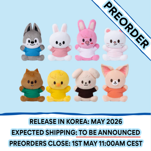 [PREORDER] Stray Kids - [SKZOO EVERYWHERE ALL AROUND THE WORLD POP-UP STORE IN SEOUL OFFICIAL OFFLINE MD] SKZOO PLUSH HUG-ME Ver. (Member Choice)