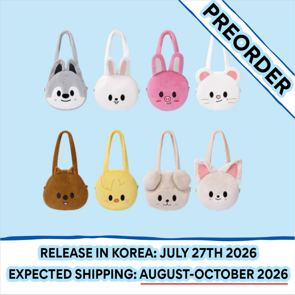 [PREORDER] Stray Kids - [SKZOO EVERYWHERE ALL AROUND THE WORLD POP-UP STORE IN SEOUL OFFICIAL ONLINE MD] SKZOO FACE SHOULDER BAG (Member Choice)