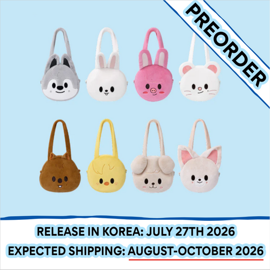 [PREORDER] Stray Kids - [SKZOO EVERYWHERE ALL AROUND THE WORLD POP-UP STORE IN SEOUL OFFICIAL ONLINE MD] SKZOO FACE SHOULDER BAG (Member Choice)