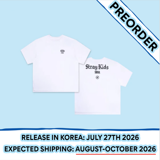 [PREORDER] Stray Kids - [SKZOO EVERYWHERE ALL AROUND THE WORLD POP-UP STORE IN SEOUL OFFICIAL ONLINE MD] T-SHIRT SEOUL Ver.
