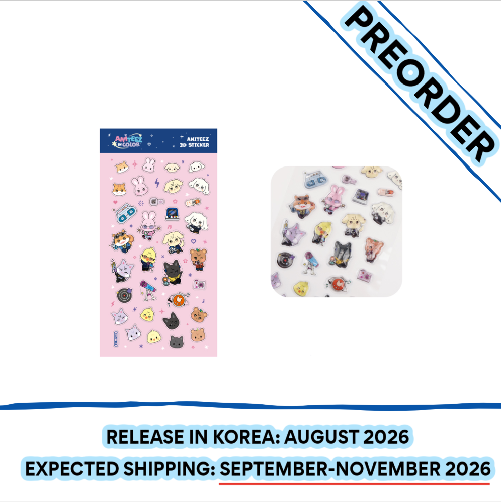 [PREORDER] ATEEZ X ANITEEZ POP-UP STORE 'ANITEEZ IN COLOR' OFFICIAL MD - ANITEEZ 3D STICKER (Member Choice)