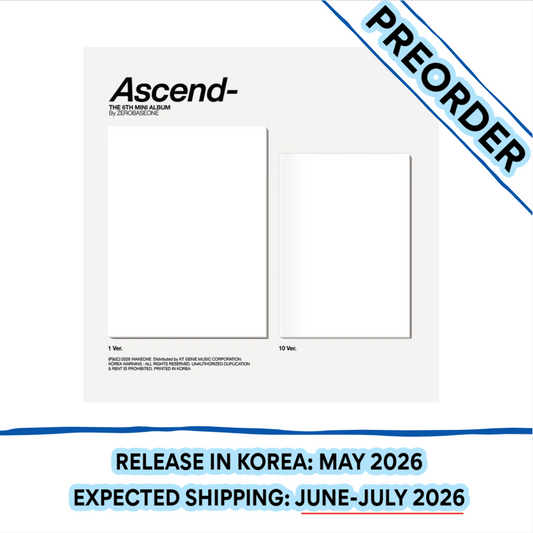 [PREORDER] ZEROBASEONE - ASCEND- 6TH MINI ALBUM PHOTOBOOK Ver. (Random)