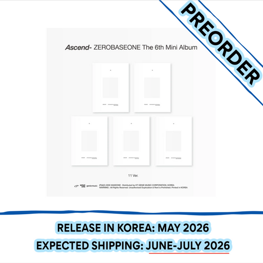 [PREORDER] ZEROBASEONE - ASCEND- 6TH MINI ALBUM 11 Ver. (Random)