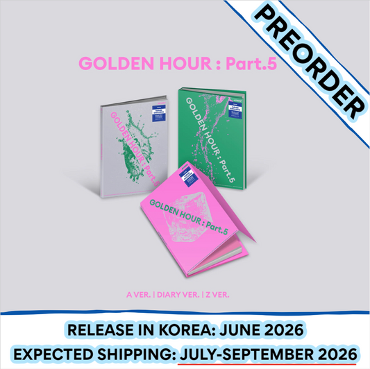 [PREORDER] ATEEZ - 14th Mini Album GOLDEN HOUR : PART.5 Standard Ver. HELLO82 EUROPE EXCLUSIVE (Ver. Choice)