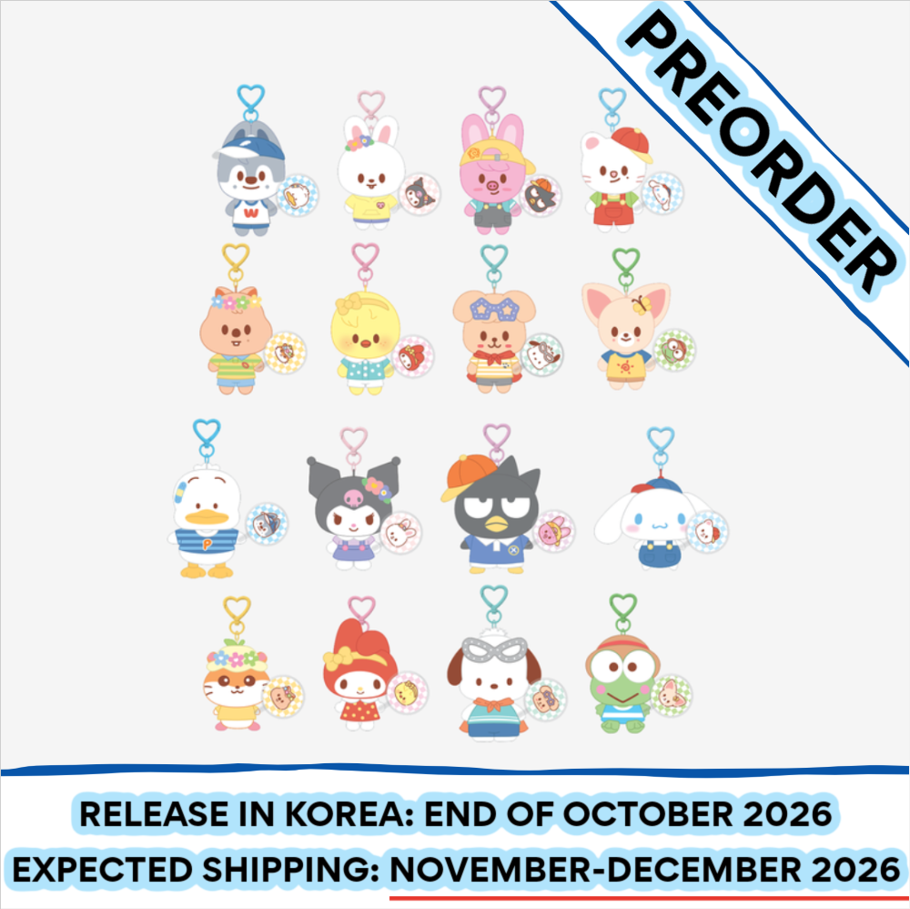 [PREORDER] [SHIPS IN NOV-DEC] Stray Kids - [2026 SKZOO X SANRIO CHARACTERS OFFICIAL MD] 10CM PLUSH MINI PICKET Ver. (Type Choice)