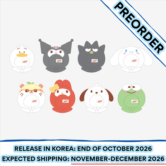 [PREORDER] [SHIPS IN NOV-DEC] Stray Kids - [2026 SKZOO X SANRIO CHARACTERS OFFICIAL MD] 10CM SKZOO PLUSH OUTFIT (Type Choice)