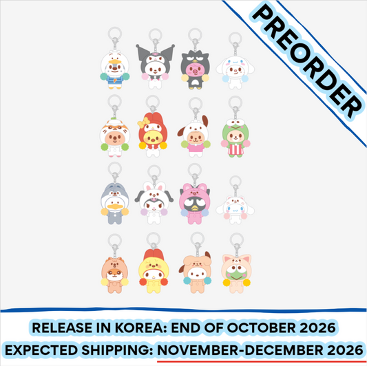 [PREORDER] [SHIPS IN NOV-DEC] Stray Kids - [2026 SKZOO X SANRIO CHARACTERS OFFICIAL MD] SECRET FLOCKED FIGURE KEYRING (CHEER UP Ver.) (RANDOM BLIND BOX)