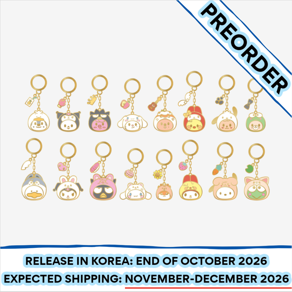 [PREORDER] [SHIPS IN NOV-DEC] Stray Kids - [2026 SKZOO X SANRIO CHARACTERS OFFICIAL MD] METAL KEYRING (Type Choice)