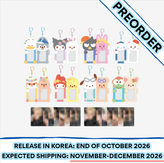 [PREORDER] [SHIPS IN NOV-DEC] Stray Kids - [2026 SKZOO X SANRIO CHARACTERS OFFICIAL MD] CONNECTING PHOTOCARD HOLDER (Type Choice)