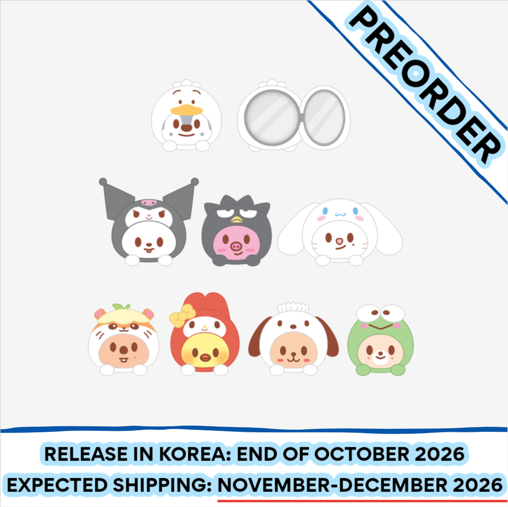 [PREORDER] [SHIPS IN NOV-DEC] Stray Kids - [2026 SKZOO X SANRIO CHARACTERS OFFICIAL MD] PLUSH MIRROR (Type Choice)