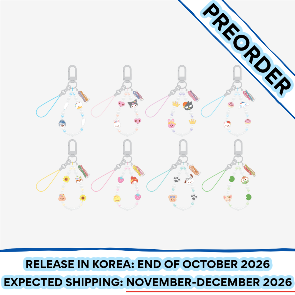 [PREORDER] [SHIPS IN NOV-DEC] Stray Kids - [2026 SKZOO X SANRIO CHARACTERS OFFICIAL MD] PHONE BEADS STRAP (Type Choice)