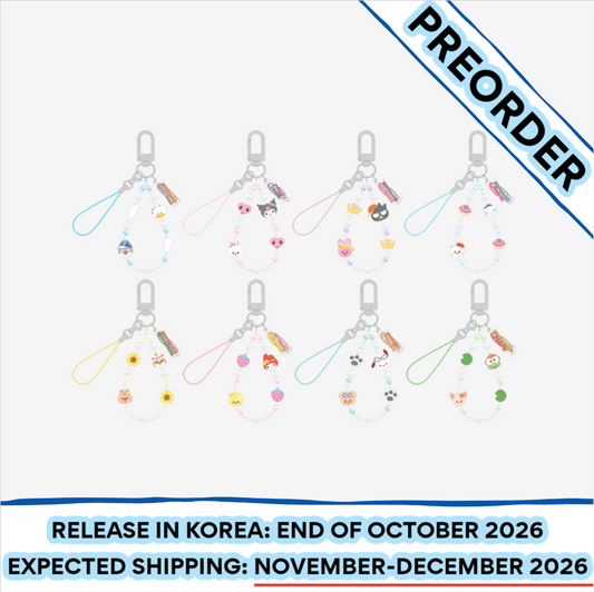 [PREORDER] [SHIPS IN NOV-DEC] Stray Kids - [2026 SKZOO X SANRIO CHARACTERS OFFICIAL MD] PHONE BEADS STRAP (Type Choice)