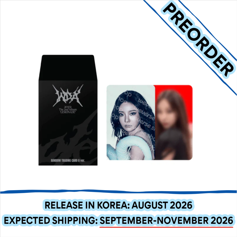 [PREORDER] [SHIPS IN SEPT-NOV] AESPA - [AESPA WEEK MAKE IT LEMONADE OFFICIAL MD] RANDOM TRADING CARD (A Ver.)