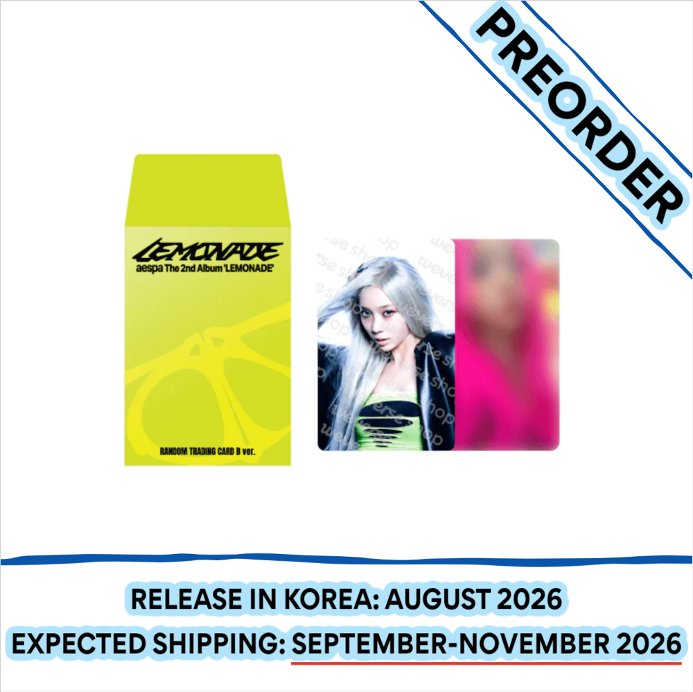 [PREORDER] [SHIPS IN SEPT-NOV] AESPA - [AESPA WEEK MAKE IT LEMONADE OFFICIAL MD] RANDOM TRADING CARD (B Ver.)