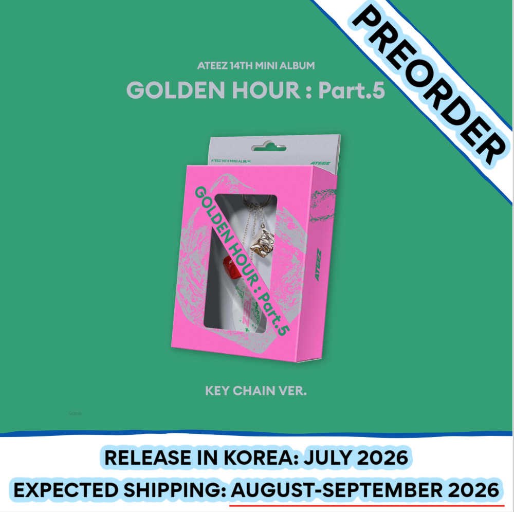 [PREORDER] [SHIPS IN AUG-SEPT] ATEEZ - GOLDEN HOUR : PART.5 14TH MINI ALBUM KEYCHAIN Ver.