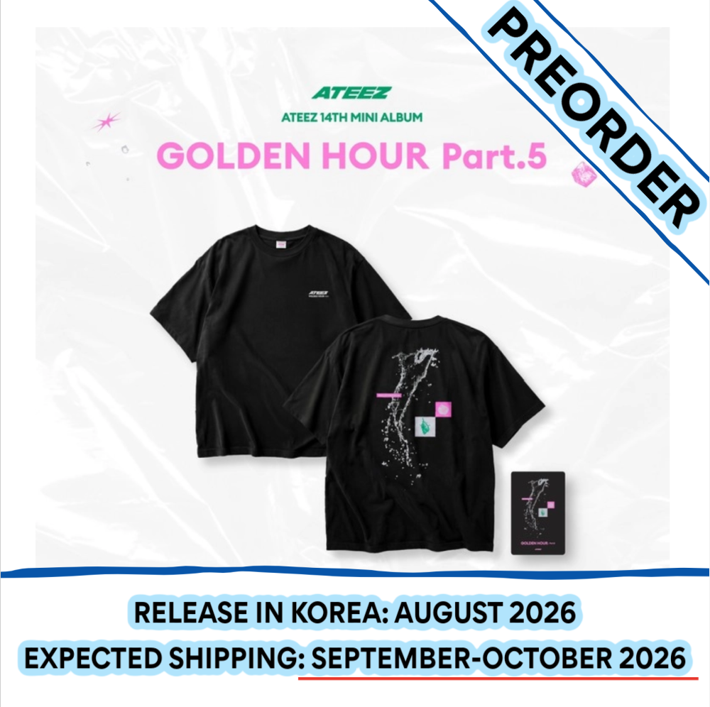 [PREORDER] [SHIPS IN SEPT-OCT] ATEEZ - [POP-UP STORE [GOLDEN HOUR : Part.5] MD] SHORT SLEEVE T-SHIRT