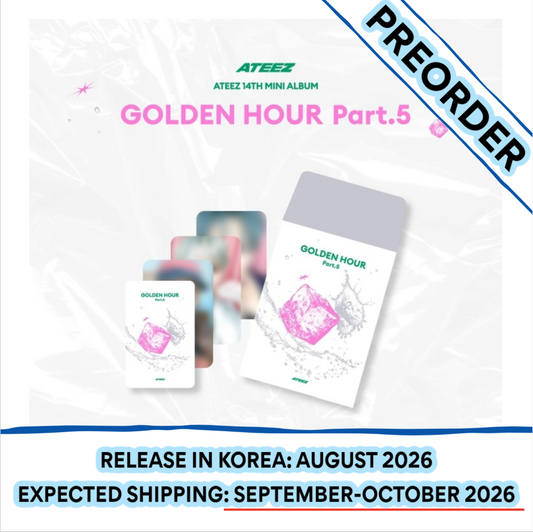[PREORDER] [SHIPS IN SEPT-OCT] ATEEZ - [POP-UP STORE [GOLDEN HOUR : Part.5] MD] RANDOM TRADING CARD
