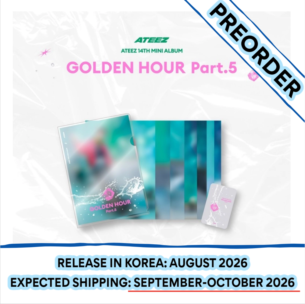 [PREORDER] [SHIPS IN SEPT-OCT] ATEEZ - [POP-UP STORE [GOLDEN HOUR : Part.5] MD] L-HOLDER PHOTO SET