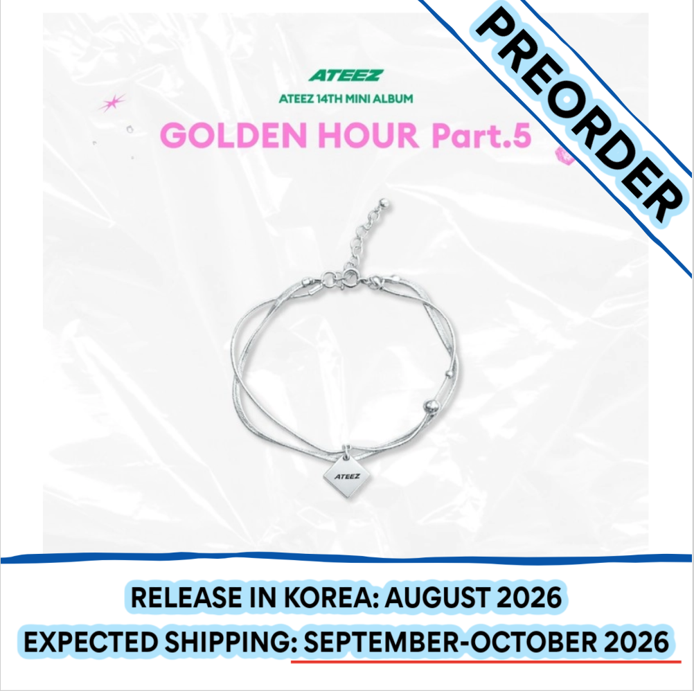 [PREORDER] [SHIPS IN SEPT-OCT] ATEEZ - [POP-UP STORE [GOLDEN HOUR : Part.5] MD] 925 SILVER BRACELET