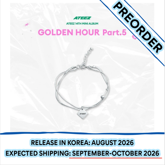 [PREORDER] [SHIPS IN SEPT-OCT] ATEEZ - [POP-UP STORE [GOLDEN HOUR : Part.5] MD] 925 SILVER BRACELET