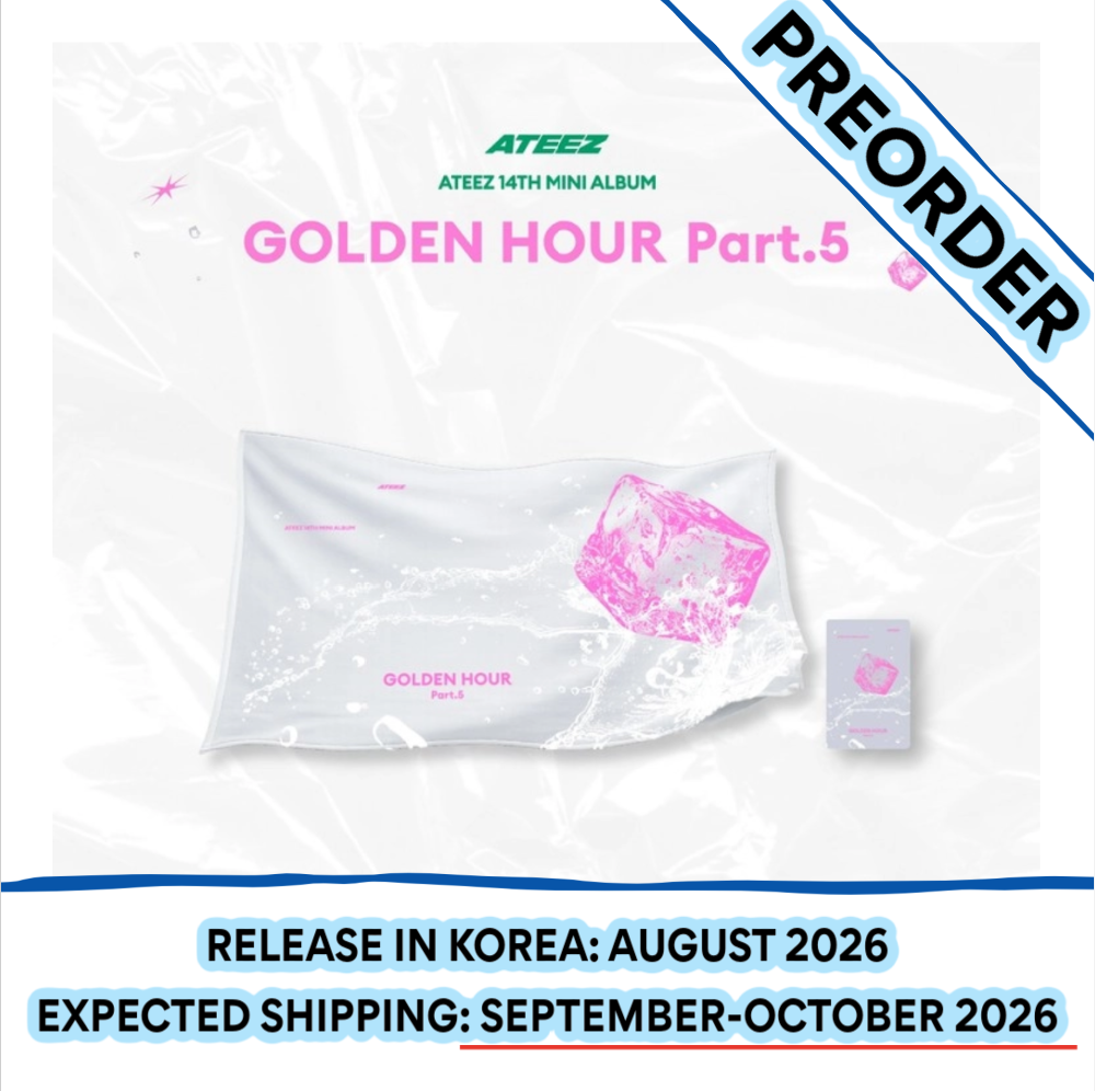 [PREORDER] [SHIPS IN SEPT-OCT] ATEEZ - [POP-UP STORE [GOLDEN HOUR : Part.5] MD] SLOGAN TOWEL