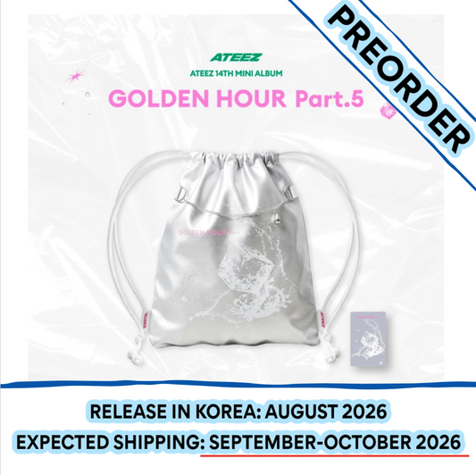 [PREORDER] [SHIPS IN SEPT-OCT] ATEEZ - [POP-UP STORE [GOLDEN HOUR : Part.5] MD] STRING BAG